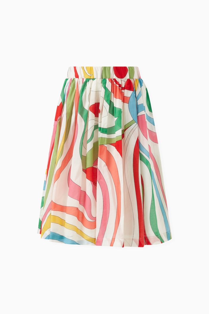 

Abstract-print Maxi Skirt in Viscose, Multicolour