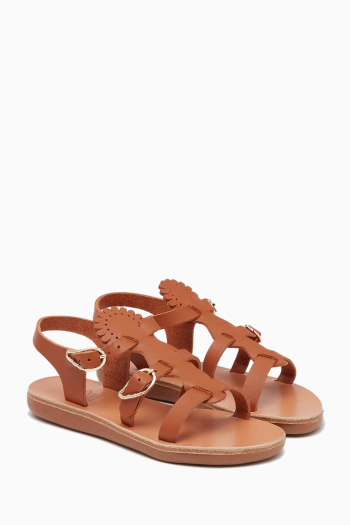 

Little Grace Soft Sandals in Leather, Neutral