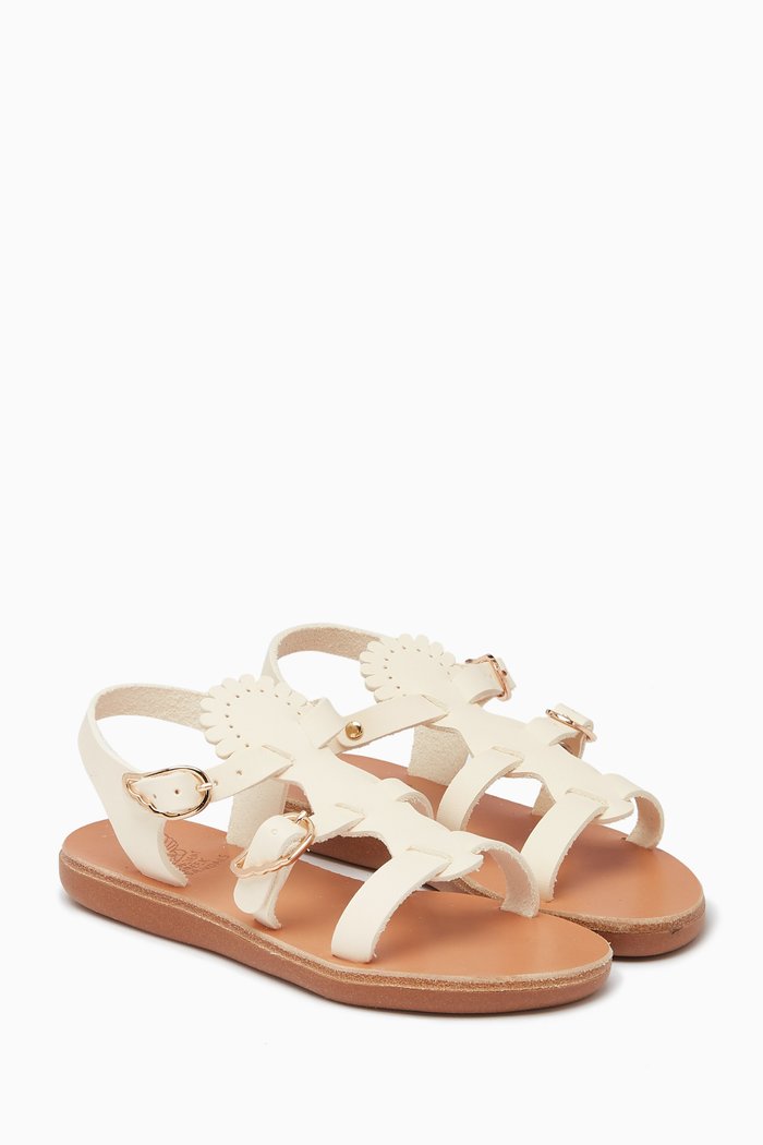

Little Grace Soft Sandals in Leather, Neutral
