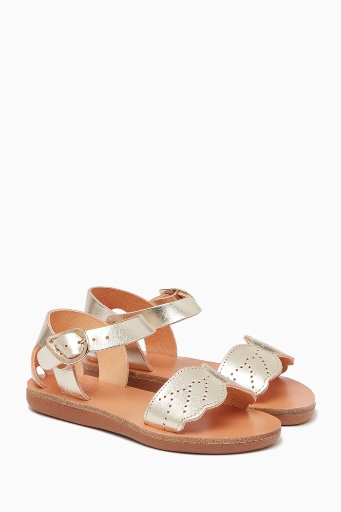 

Little Andromeda Soft Sandals in Leather, Silver