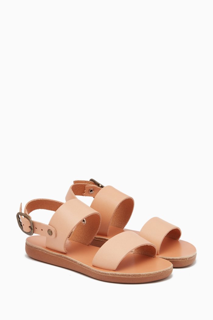 

Little Clio Soft Sandals in Leather, Brown