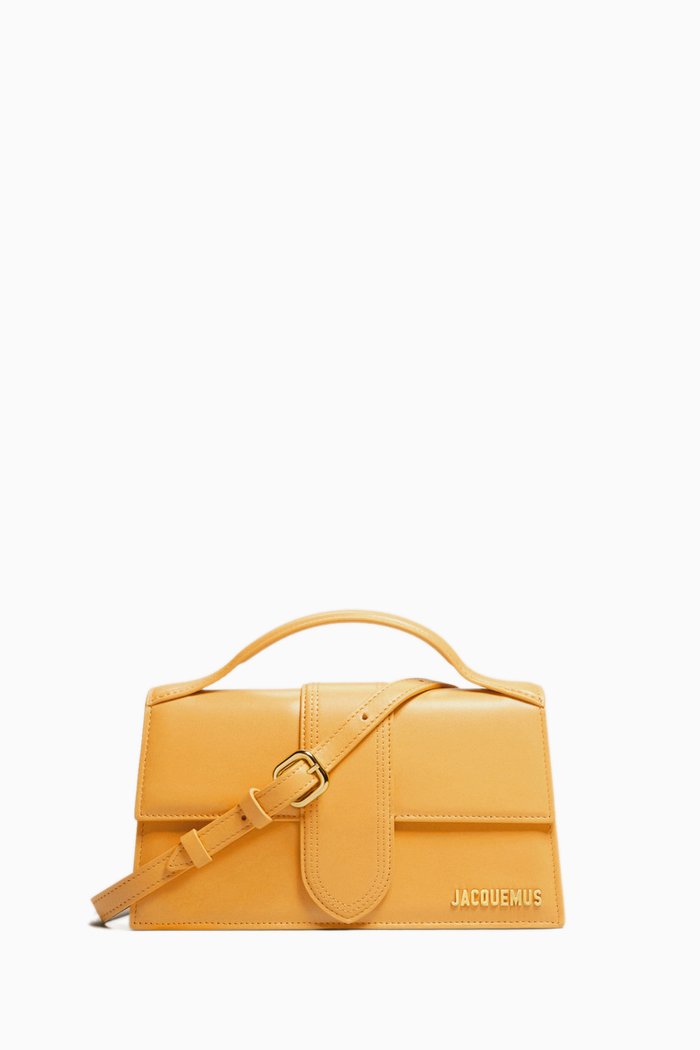 

Le Grand Bambino Shoulder Bag in Leather, Yellow