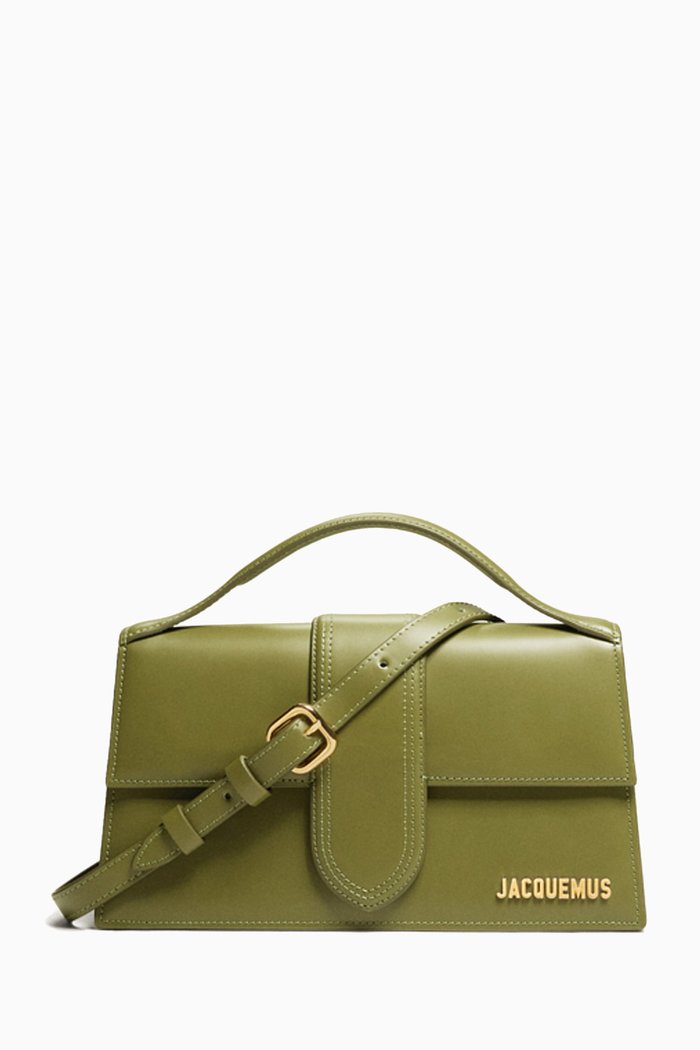 

Le Grand Bambino Shoulder Bag in Leather, Green