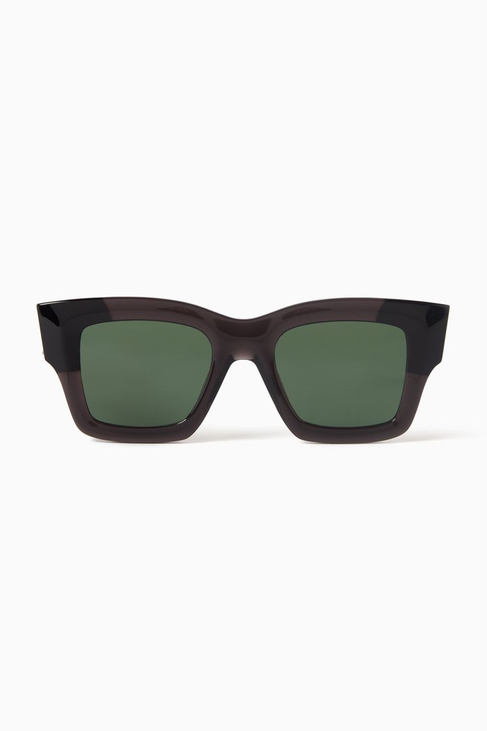 

Les Lunettes Baci Sunglasses in Acetate, Black