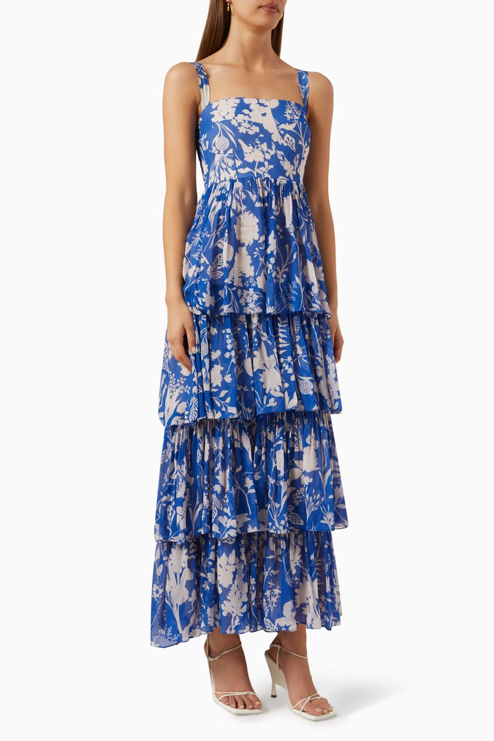 

Melody Dress in Georgette, Blue
