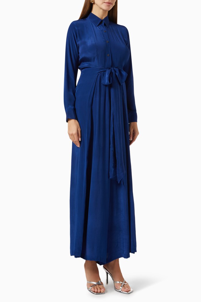 

Kim Jumpsuit in Crepe, Blue