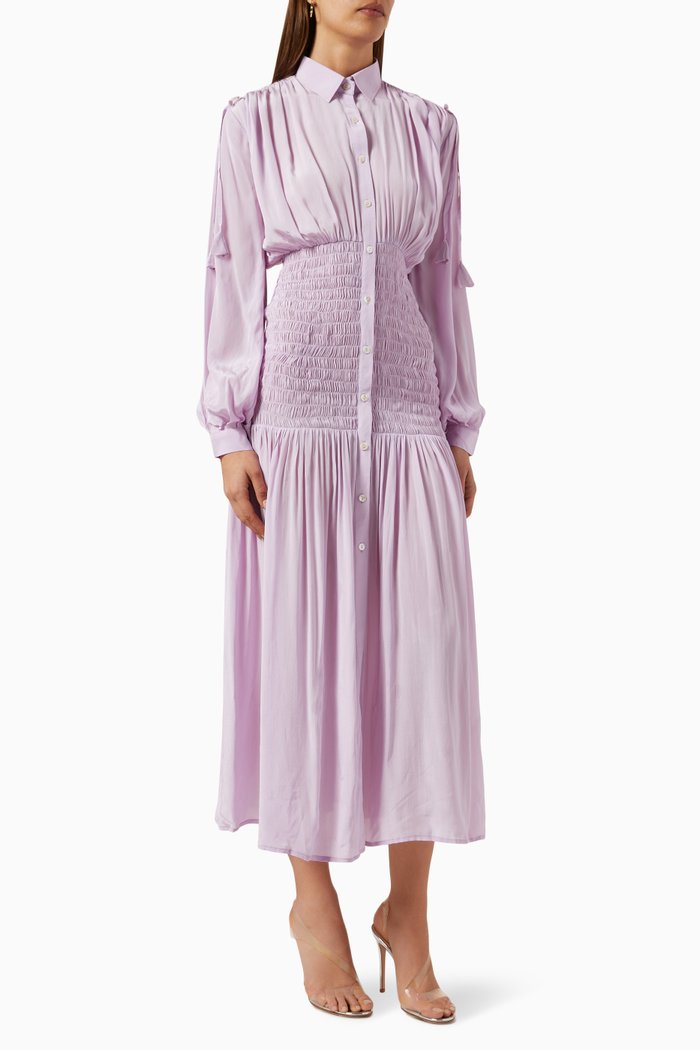 

Johanna Dress in Crepe, Purple