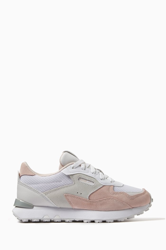 

Rider RVW Sneakers in Suede and Mesh, Pink