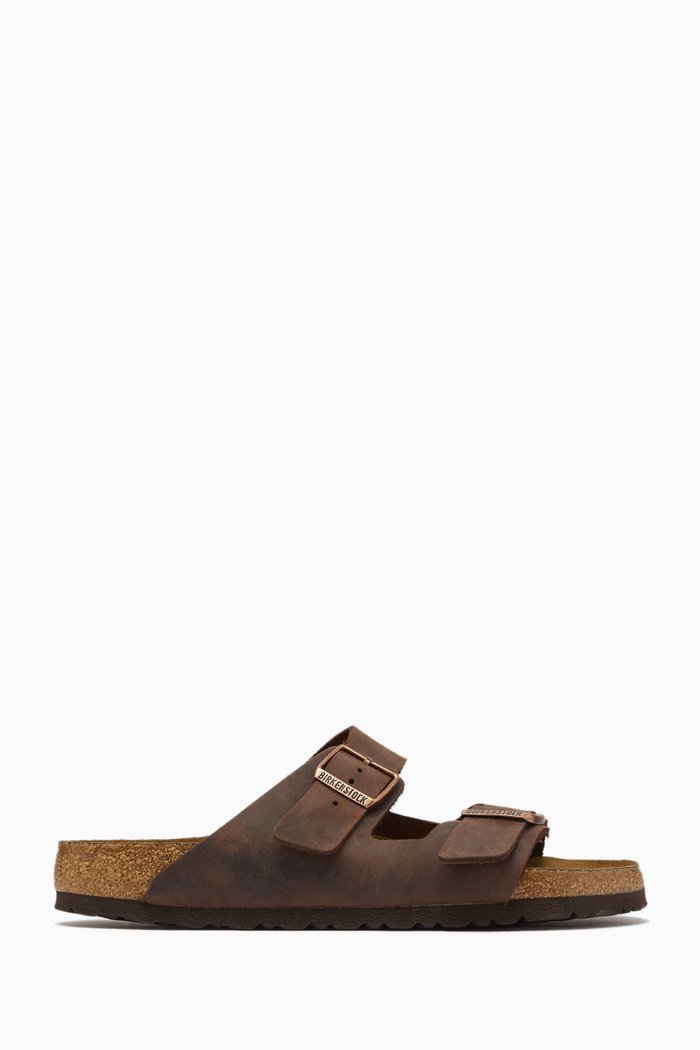

Arizona Sandals in Nubuck Leather, Brown