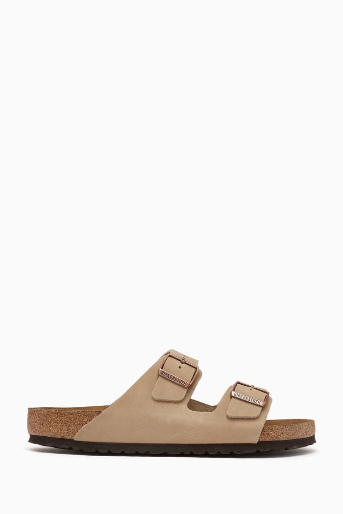 

Arizona Sandals in Nubuck Leather, Brown