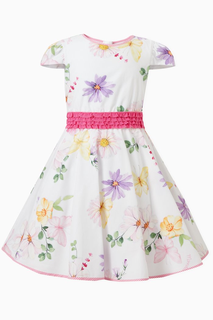 

Floral Dress in Cotton Poplin, Multicolour