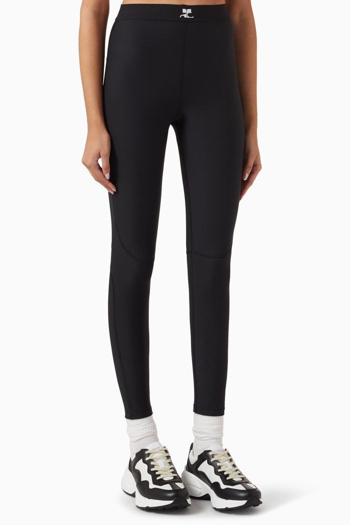 

Racer Leggings in Lycra, Black