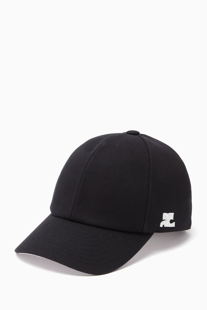 

Signature Baseball Hat in Cotton, Black