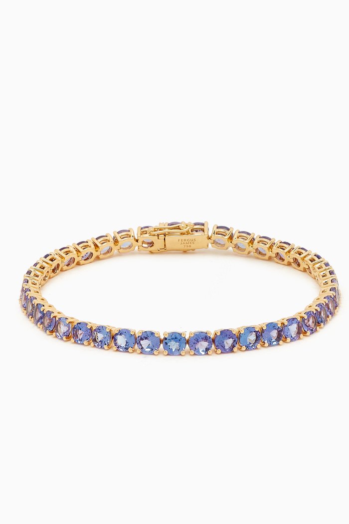

Tanzanite Tennis Bracelet in 18kt Gold, Purple