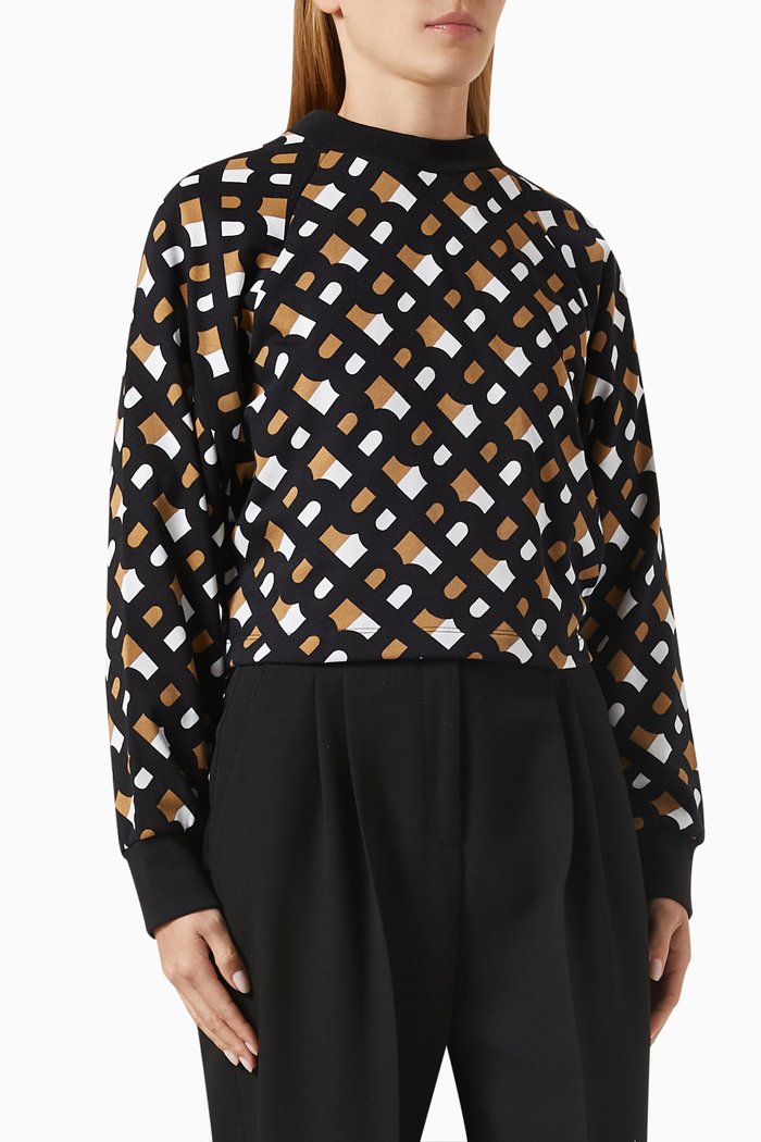 

Logo Sweater in Cotton, Black