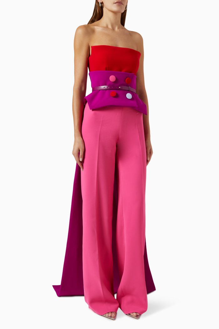 

Layered Bow-detail Jumpsuit, Multicolour