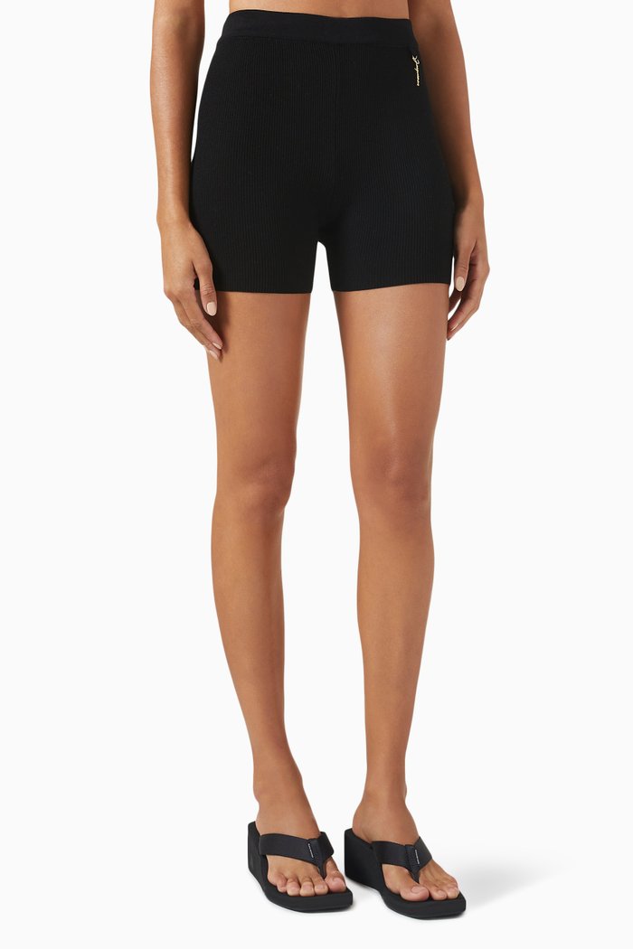

Le Short Pralu in Viscose-knit, Black