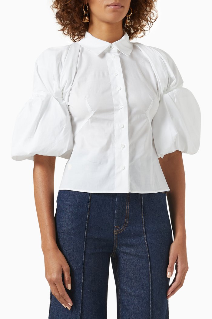 

La chemise Maraca Shirt in Cotton-poplin, White