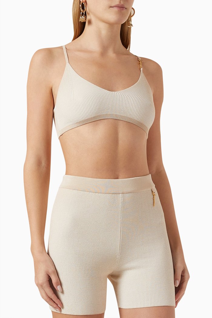 

Le Bandeau Pralu Top in Viscose-knit, Neutral