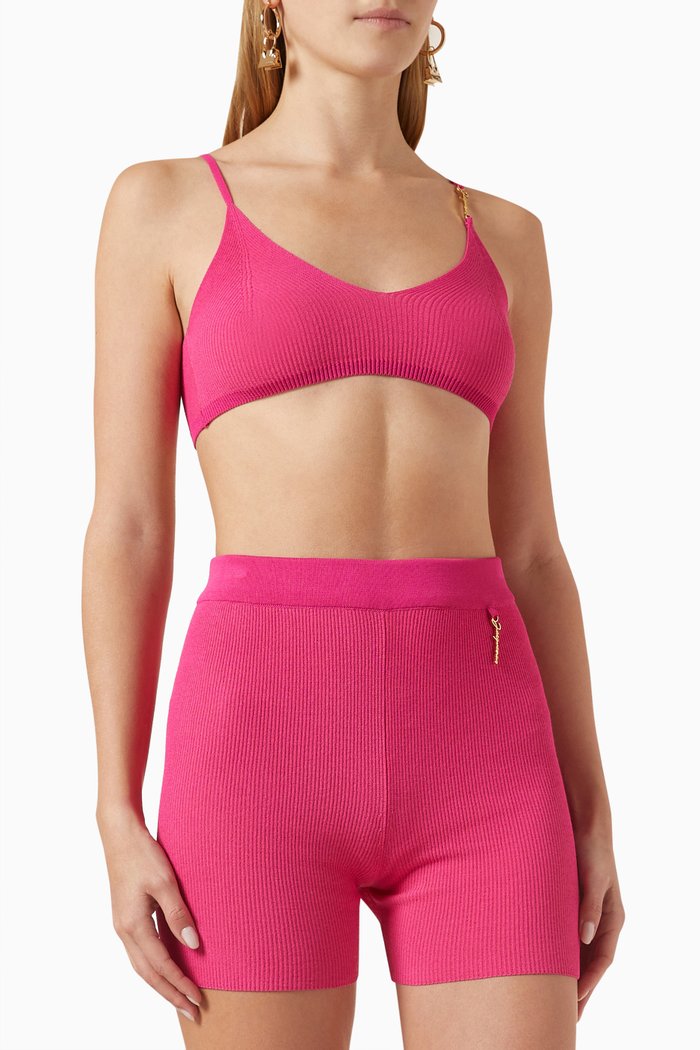 

Le Bandeau Pralu Top in Viscose-knit, Pink