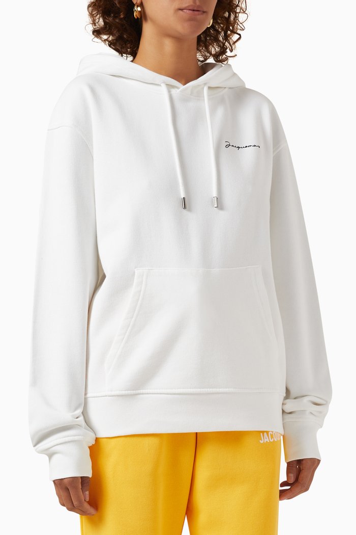 

Le Sweatshirt Brode in Organic Cotton, White