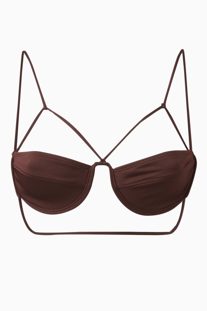 

Le Haut de Maillot Signature Bikini Bra, Brown