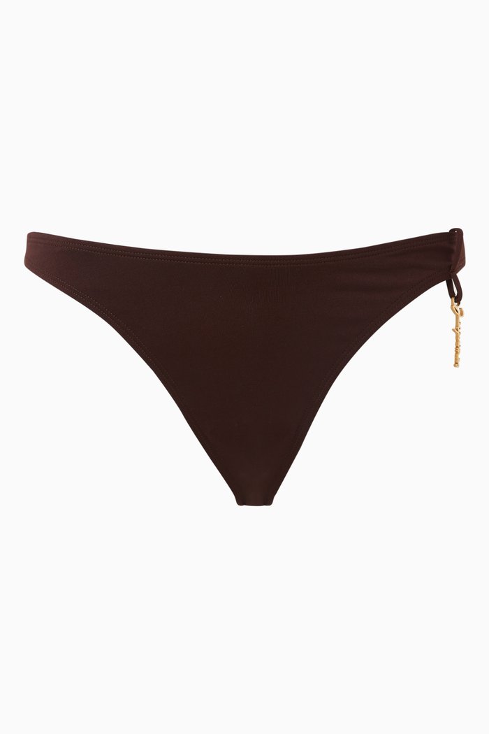 

La Bas De Maillot Signature Bikini Briefs, Brown