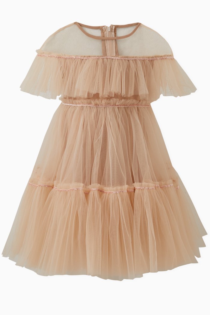 Sunshine Two-tiered Dress, Neutral
