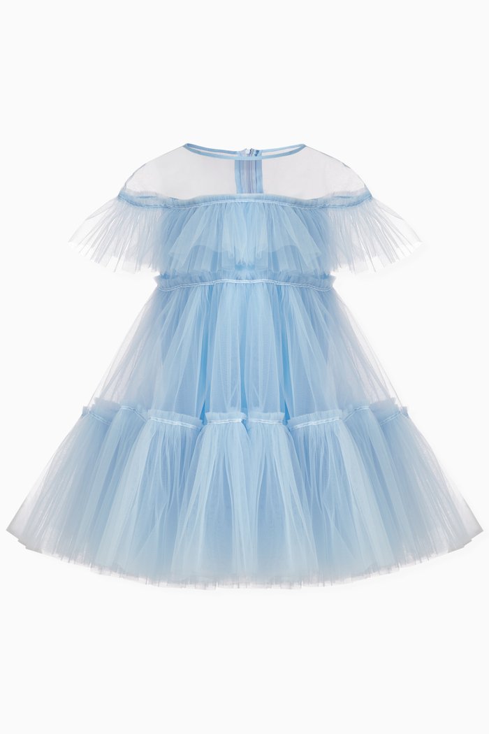 

Sunshine Two-tiered Dress, Blue