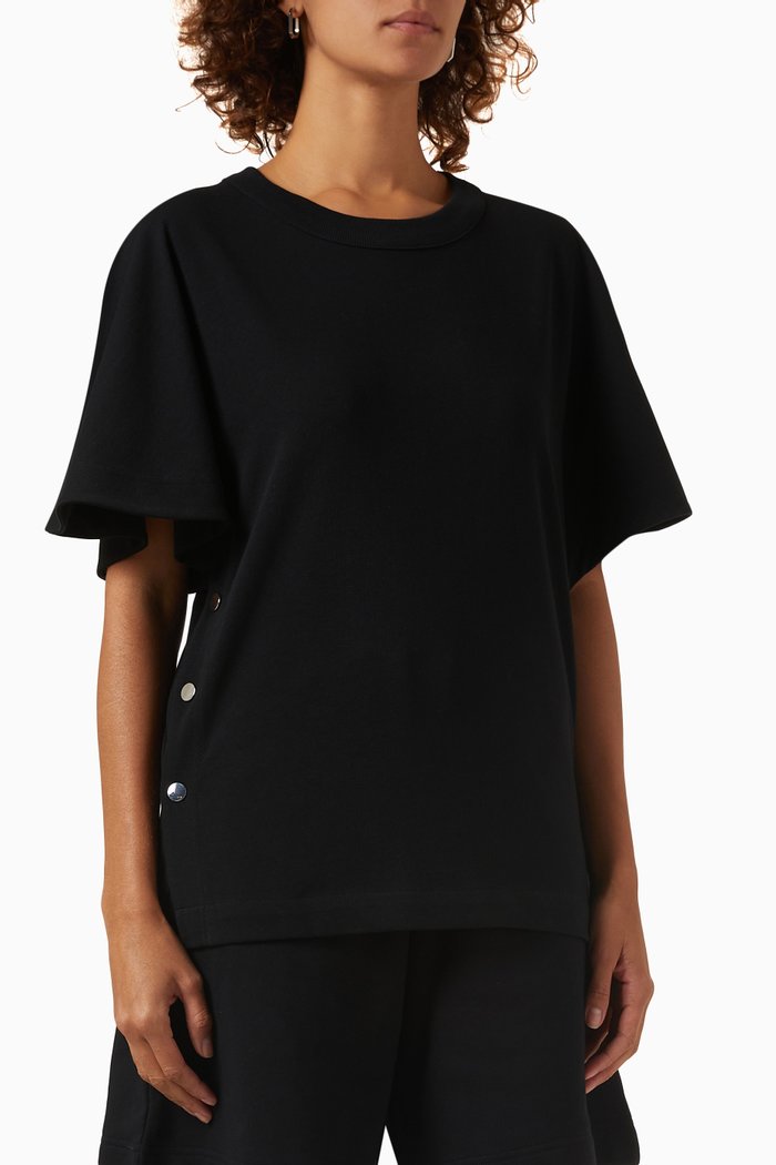 

Deimos Top in Organic Cotton, Black