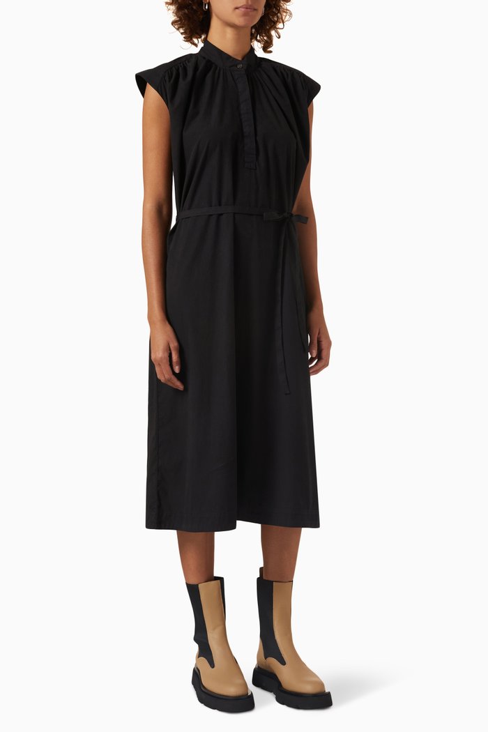 

Evia Dress in Organic Cotton, Black