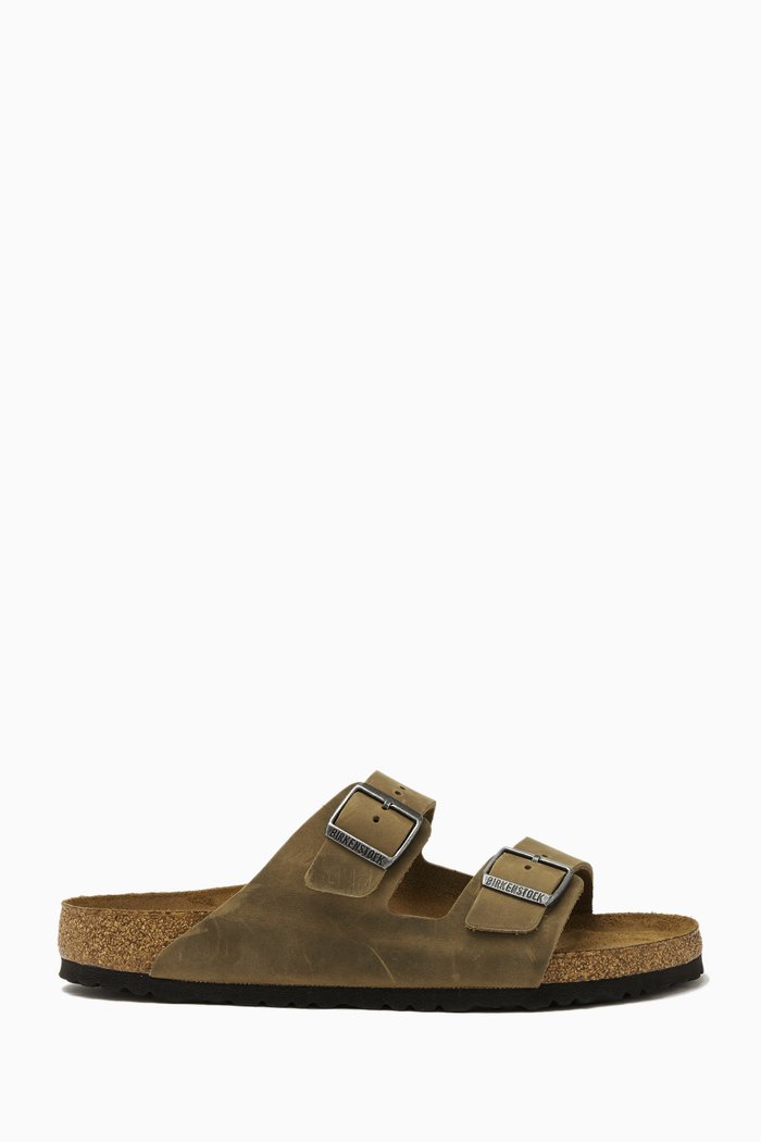 

Arizona Sandals in Nubuck Leather, Neutral