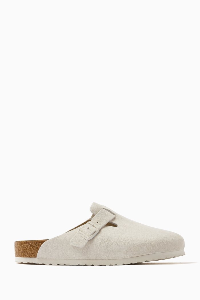 

Boston Sandals in Suede, White