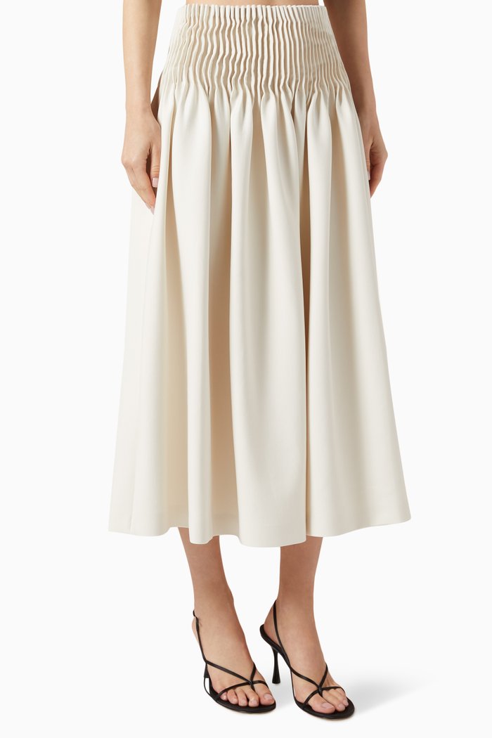 

Odino Skirt in Technical Jersey, White