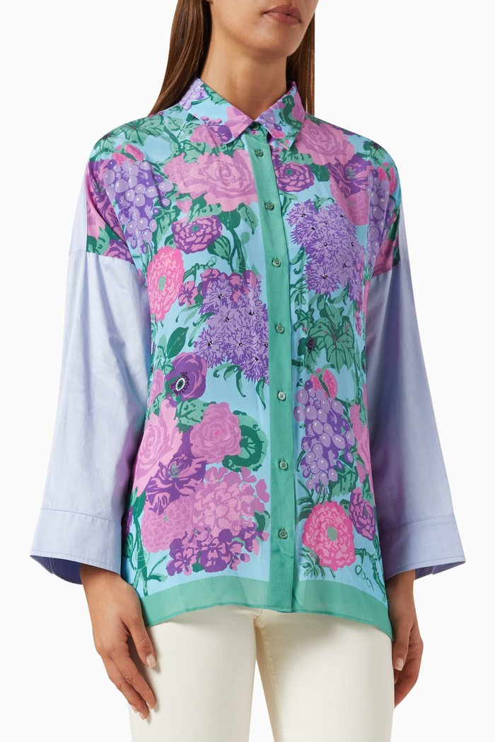 

Orata Floral-print Shirt, Green