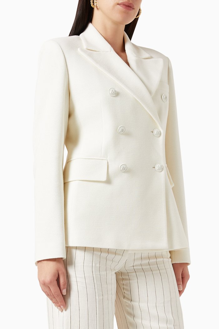 

Stresa Blazer in Knit, White