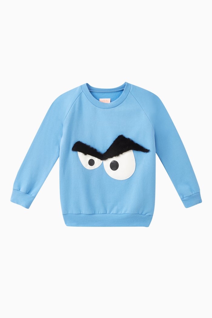 Cool Cooper Sweatshirt in Organic Cotton Stretch, Blue