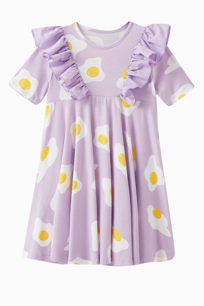 

Nyomi Egg Dress in Viscose, Purple
