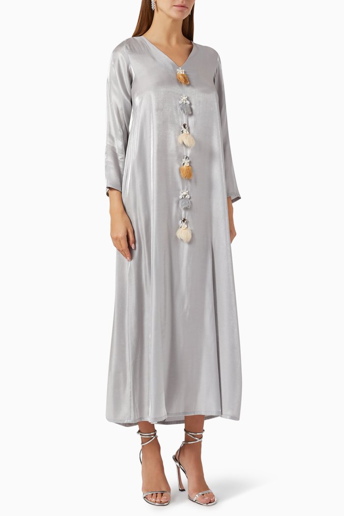 

Embellished Kaftan, Grey