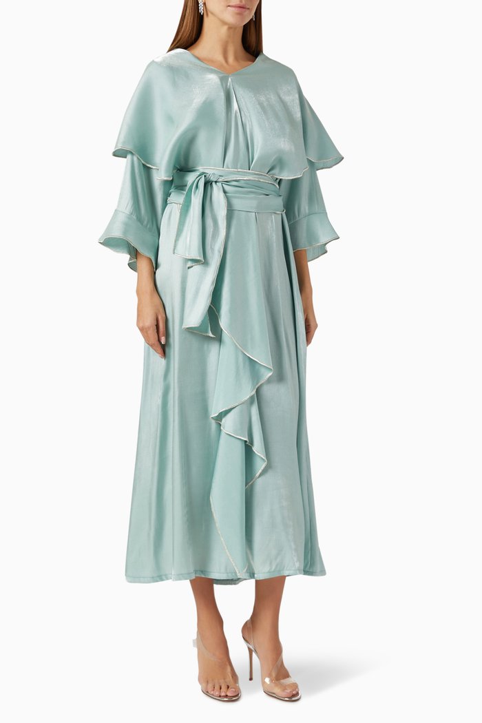 

Ruffle Midi Dress, Blue