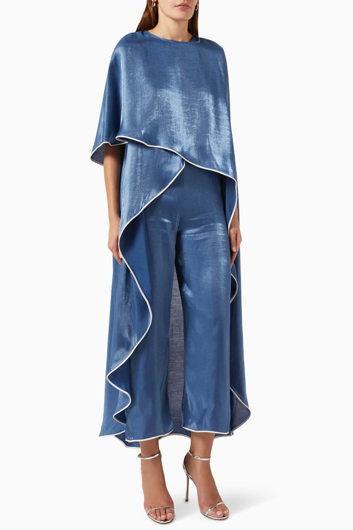 

Cape Jumpsuit, Blue