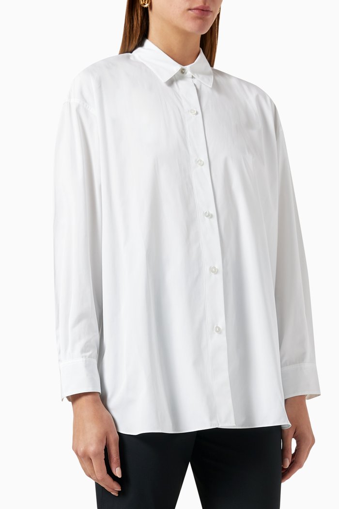 

Oversized Shirt in Cotton, White