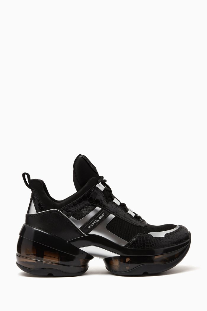 

Olympia Extreme Lace-up Sneakers in Leather, Black