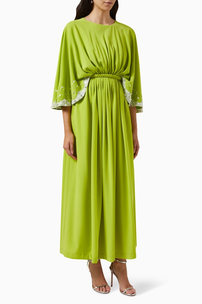 Embellished Kaftan, Green