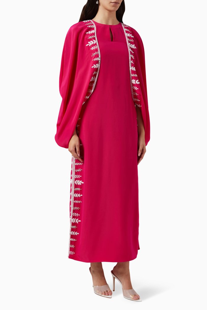 

Embroidered Kaftan, Pink
