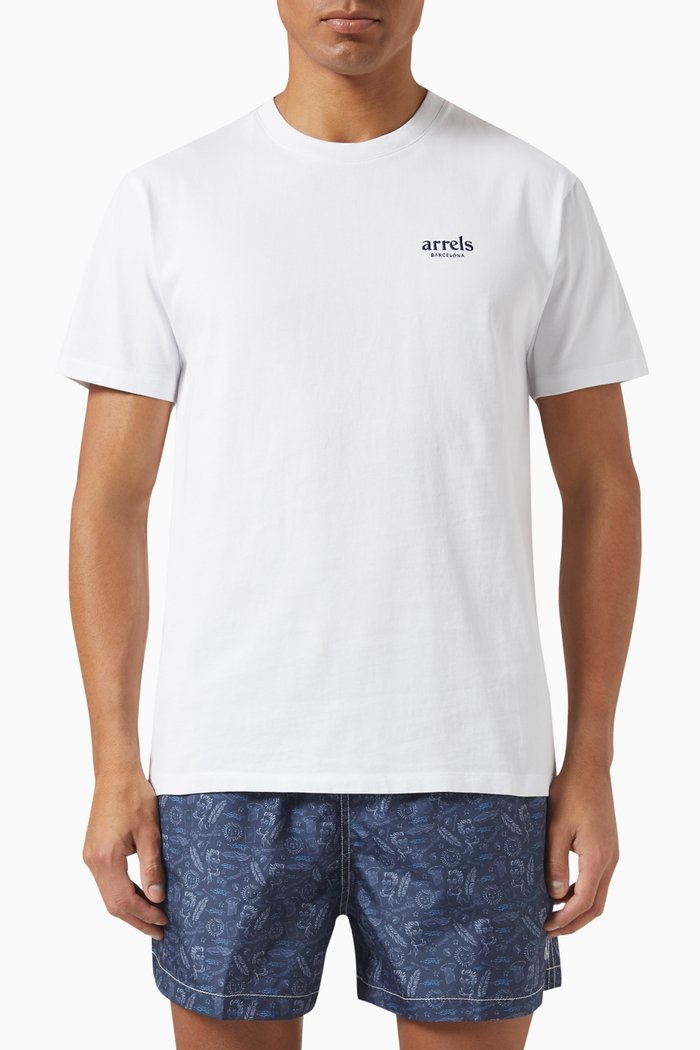 

Printed T-shirt in Cotton, White