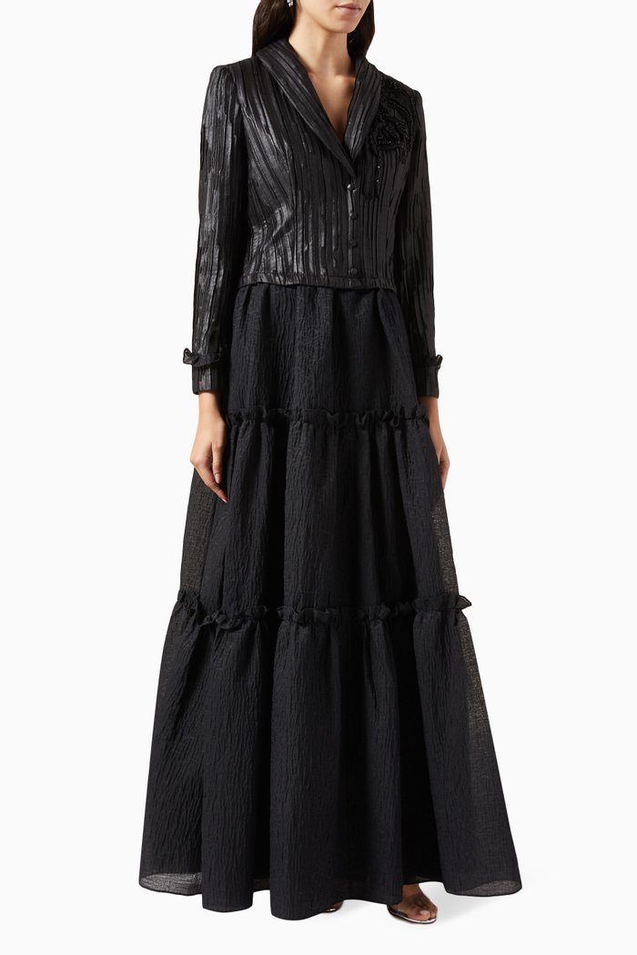 

Tiered Gown, Black