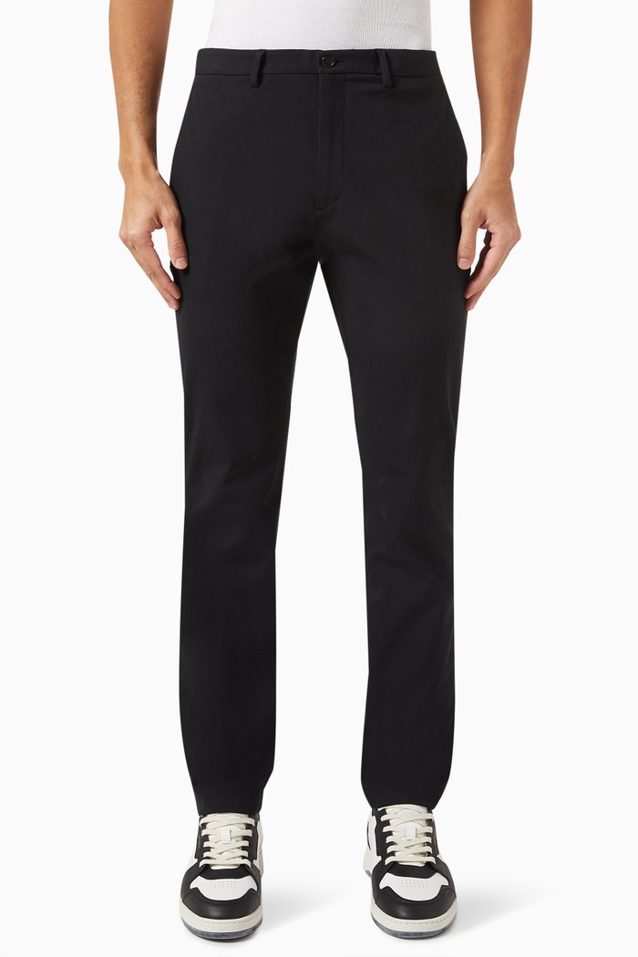 

Zaine Pants in Stretch Cotton, Black