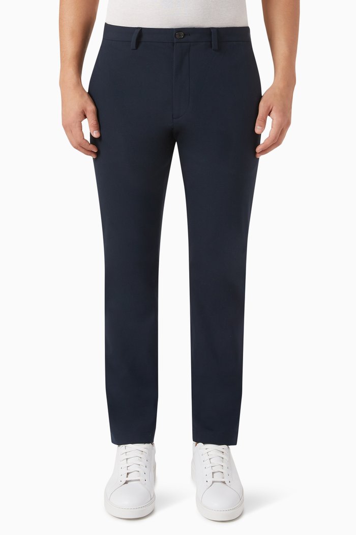 

Zaine Pants in Stretch Cotton, Blue