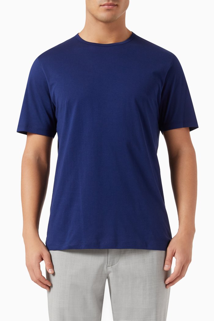 

Precise T-shirt in Cotton Jersey, Blue